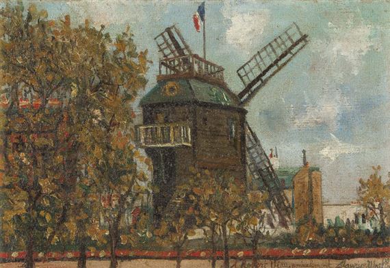 Le Moulin de la Galette a Montmartre by Maurice Utrillo, circa 1937