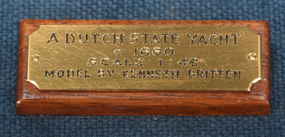 Kenneth Britten | Model of a Dutch State Yacht (Circa 1600) | MutualArt