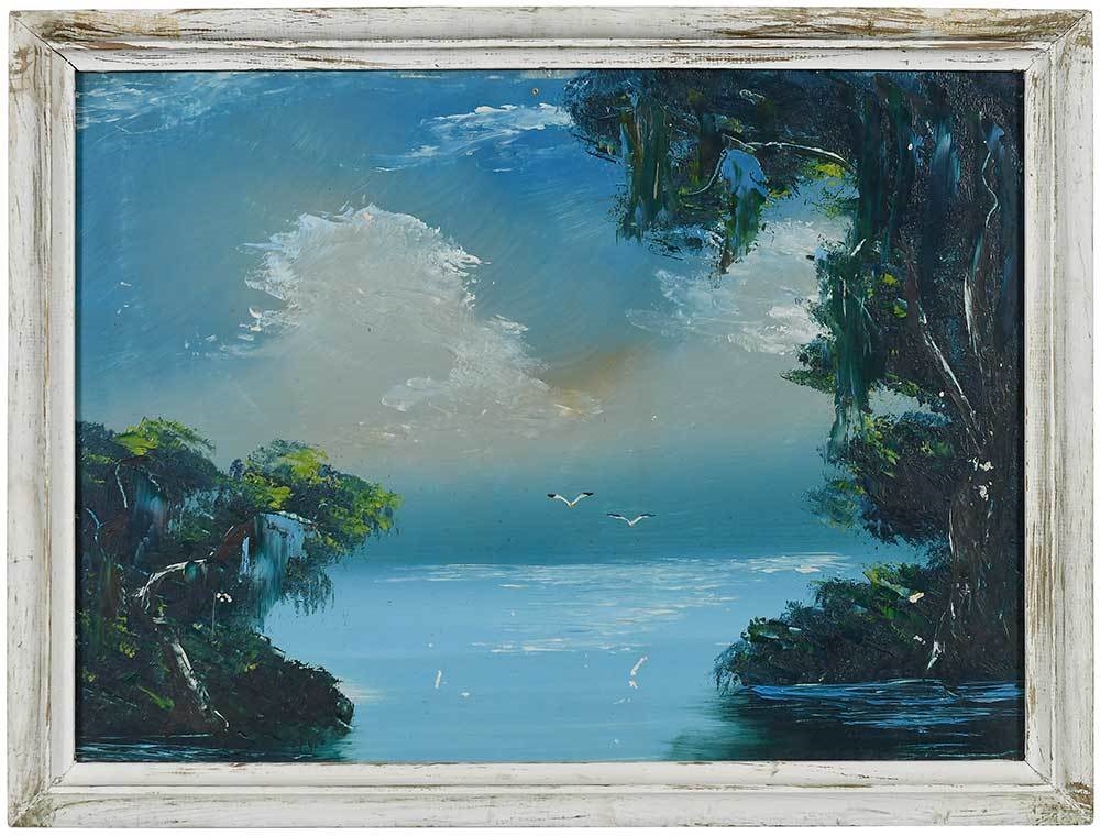 Gibson James Two Florida Highwayman Paintings; the first signed lower