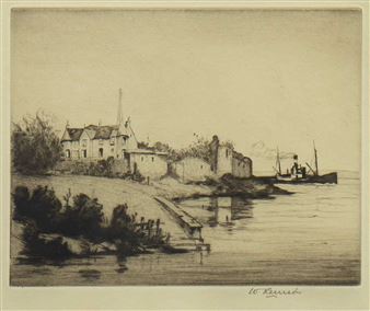 A PAIR OF ETCHINGS BY WILLIAM RENISON - William Renison