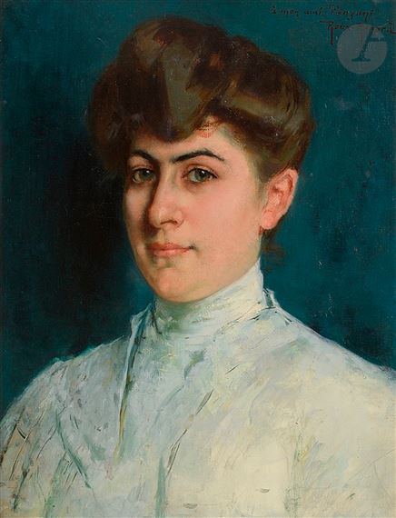 Antonin Roux-Renard | Portrait de dame en buste | MutualArt