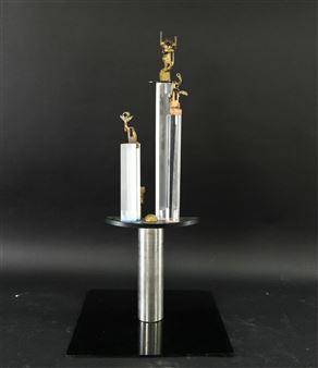 BRONZE AND ACRYLIC SCULPTURE - Constance K. Livingston