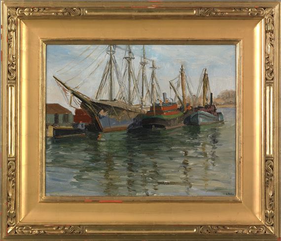 Harbor Scene by George Spencer Morris