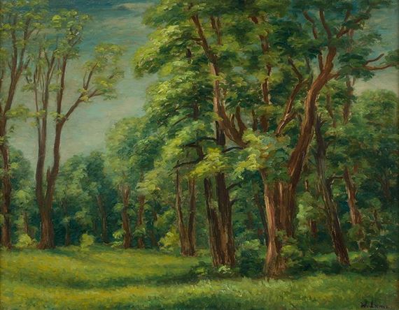 Pejzaż leśny by Wladyslaw Lam