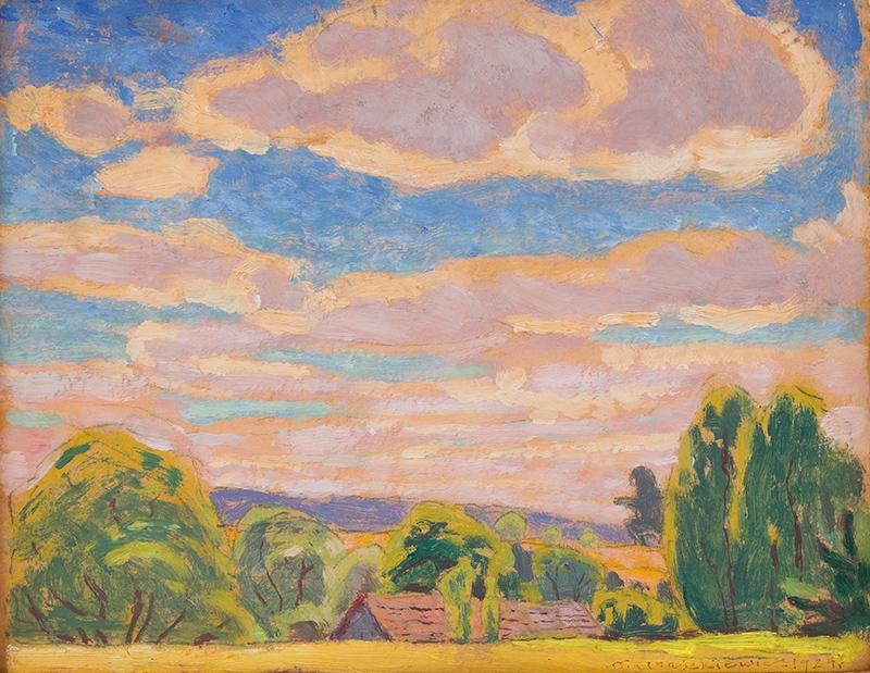 Artwork by Wladyslaw Araszkiewicz, ʱż, Made of oil, cardboard