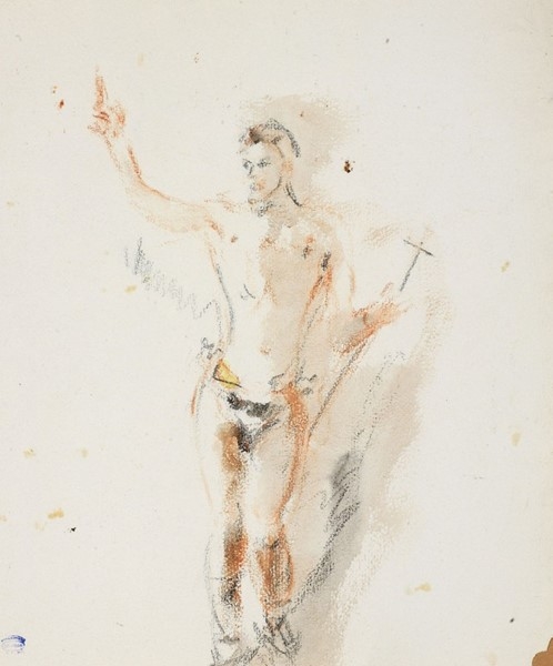 Artwork by Filippo de Pisis, LOTTO DI QUATTRO OPERE SU CARTA