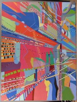 Abstract piece with geometric forms. - Oona Ratcliffe