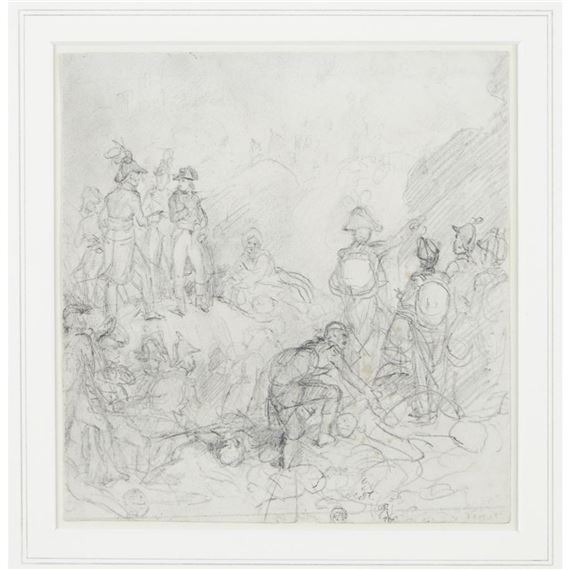 Bonaparte at the Siege of Acre by Horace Vernet, Executed circa 1816-1818