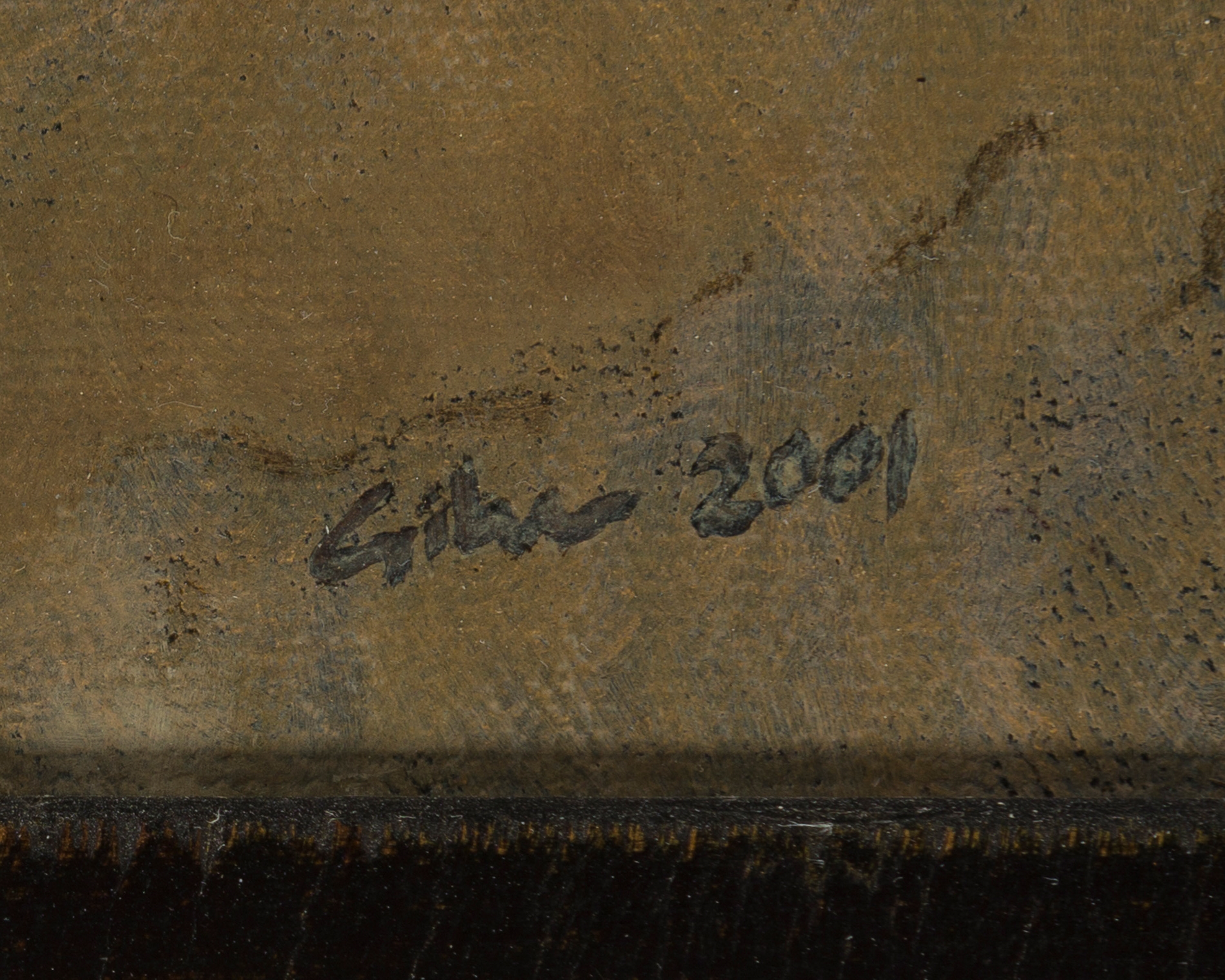 Artwork by Bradley W. Giles, "The Visitor,", Made of Oil on canvas