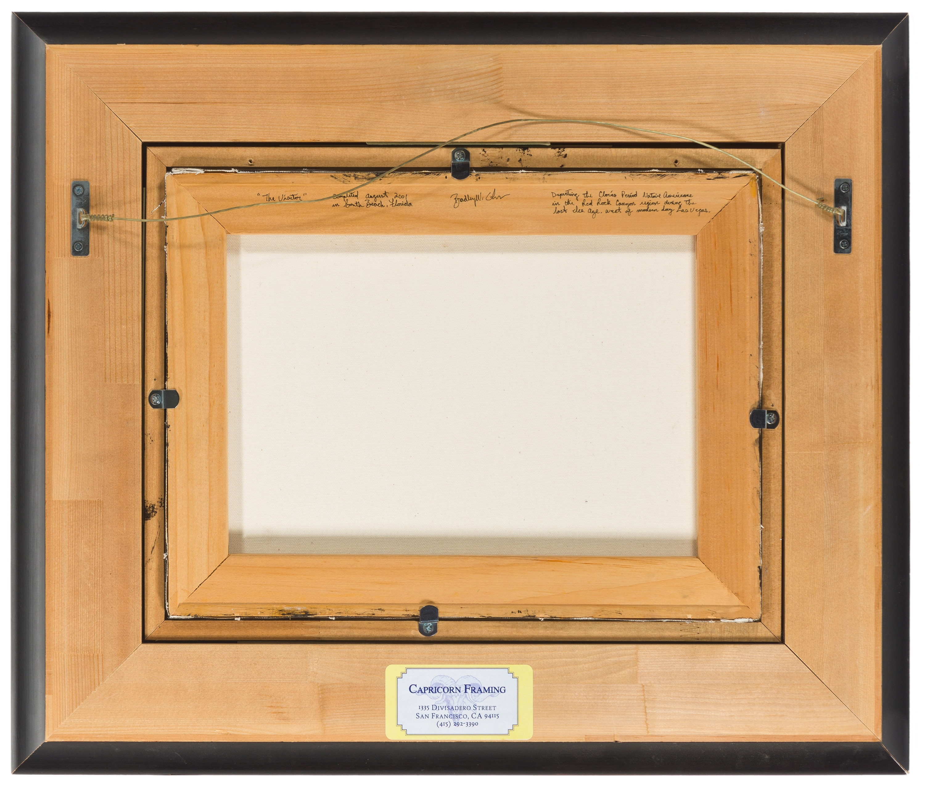 Artwork by Bradley W. Giles, "The Visitor,", Made of Oil on canvas