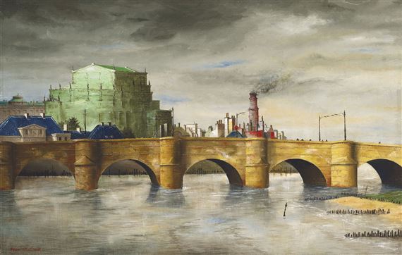 Die Dresdner Oper by Franz Radziwill, Painted in 1930