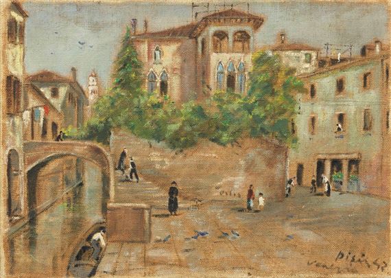 RIO DELLA TORRICELLA by Filippo de Pisis, 1942