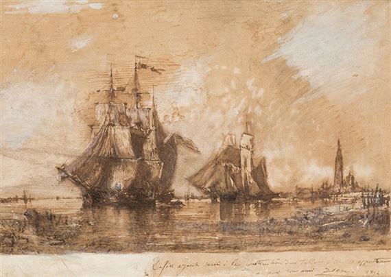 Port D'Anvers by Félix Ziem, 1892