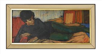 'MODEL RESTING' - Maurice Mann