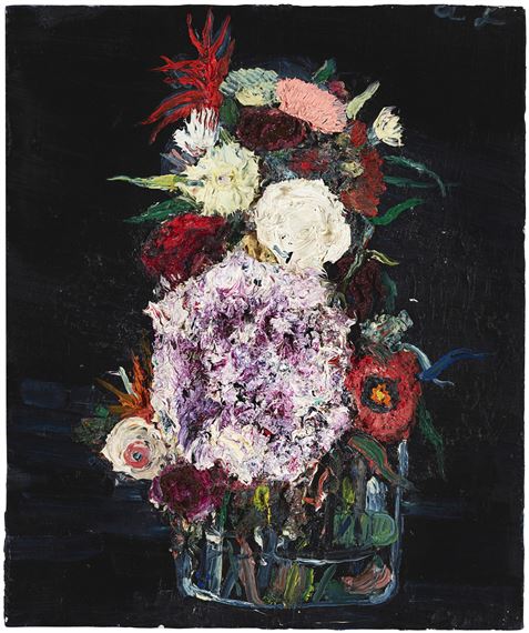 Flowers for a Visitor #4 by Allison Schulnik, Painted in 2006