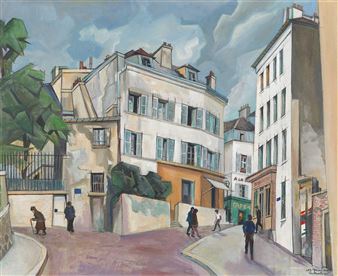 Vieille Rue, Montmartre (Rue Pinteau) - Lois Mailou Jones