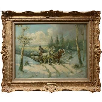 HAULING LOGS IN WINTER - Feerencz May