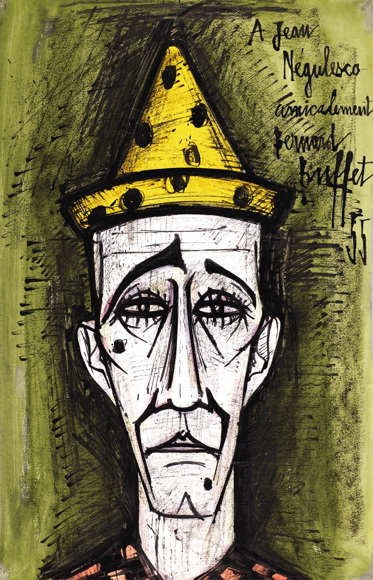 Bernard Buffet TÊTE DE CLOWN (55) MutualArt