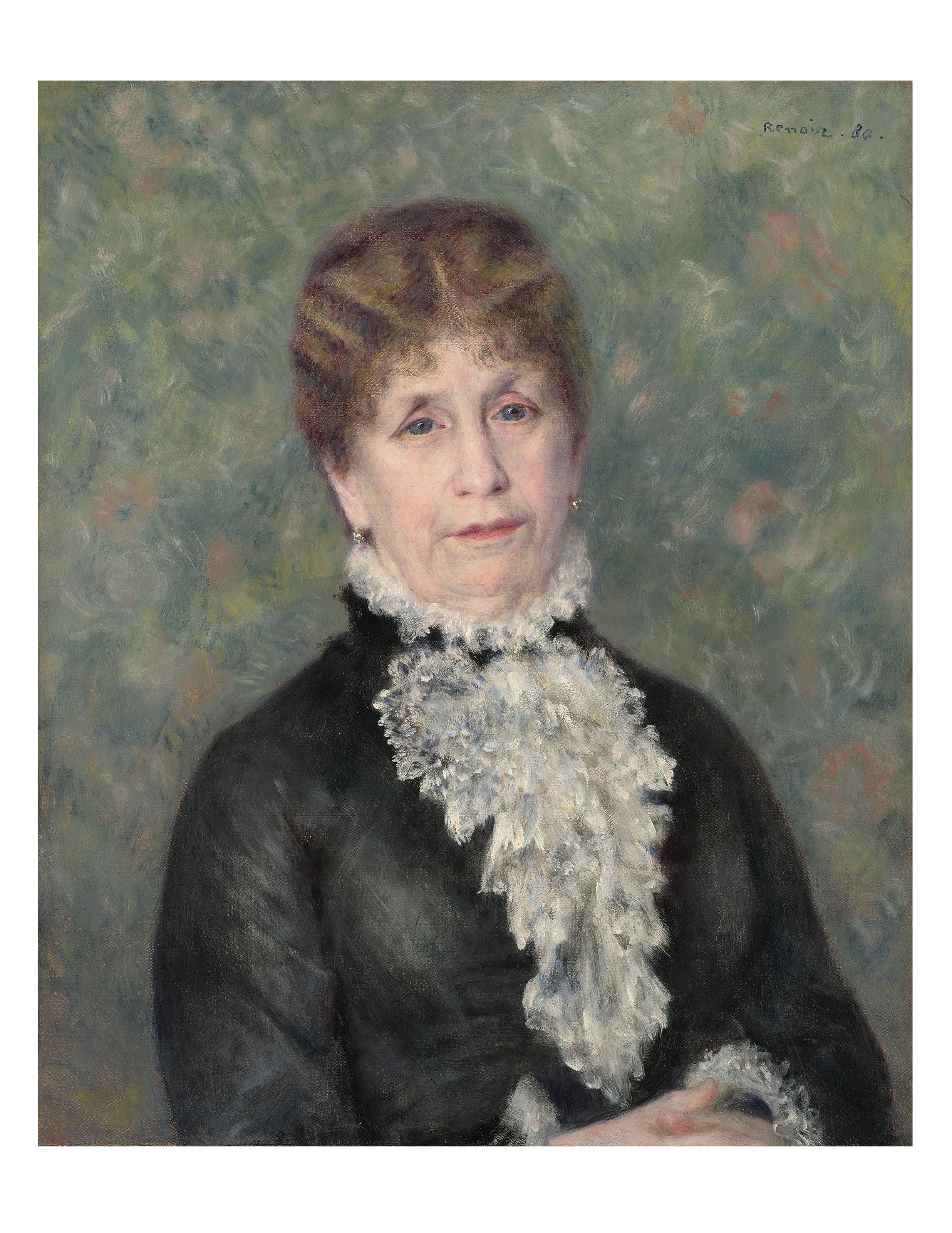 Portrait de Madame Fould (La femme au jabot) by Pierre-Auguste Renoir, 1880, Painted in July 1880