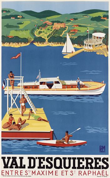 VAL D'ESQUIERES. . by Michel Bouchaud, Circa 1930s