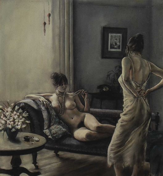 STUDY FOR GOODNIGHT, ELIZABETH by Karen McIntyre