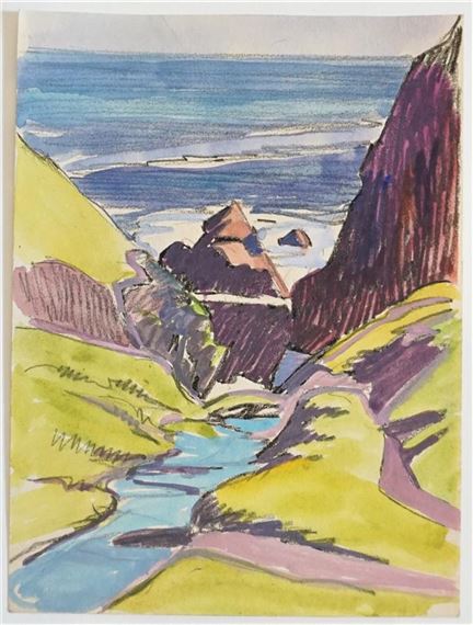 "Le ruisseau vers la mer" by Mary Antoinette Amennecier