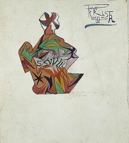 Studies for a bottle by Pippo Rizzo, circa 1920