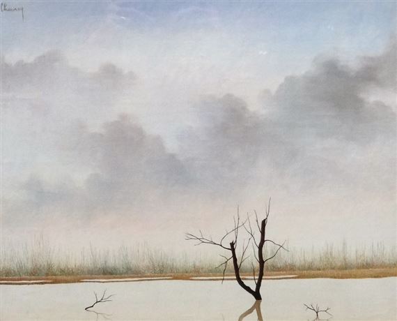 Winter landscape by Jean-Claude Chauray