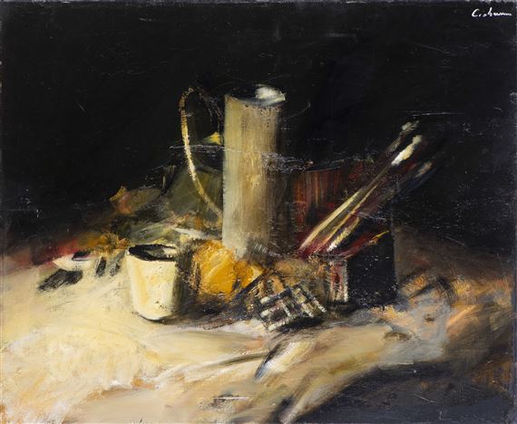 Nature morte aux pinceaux by Mircea Ciobanu