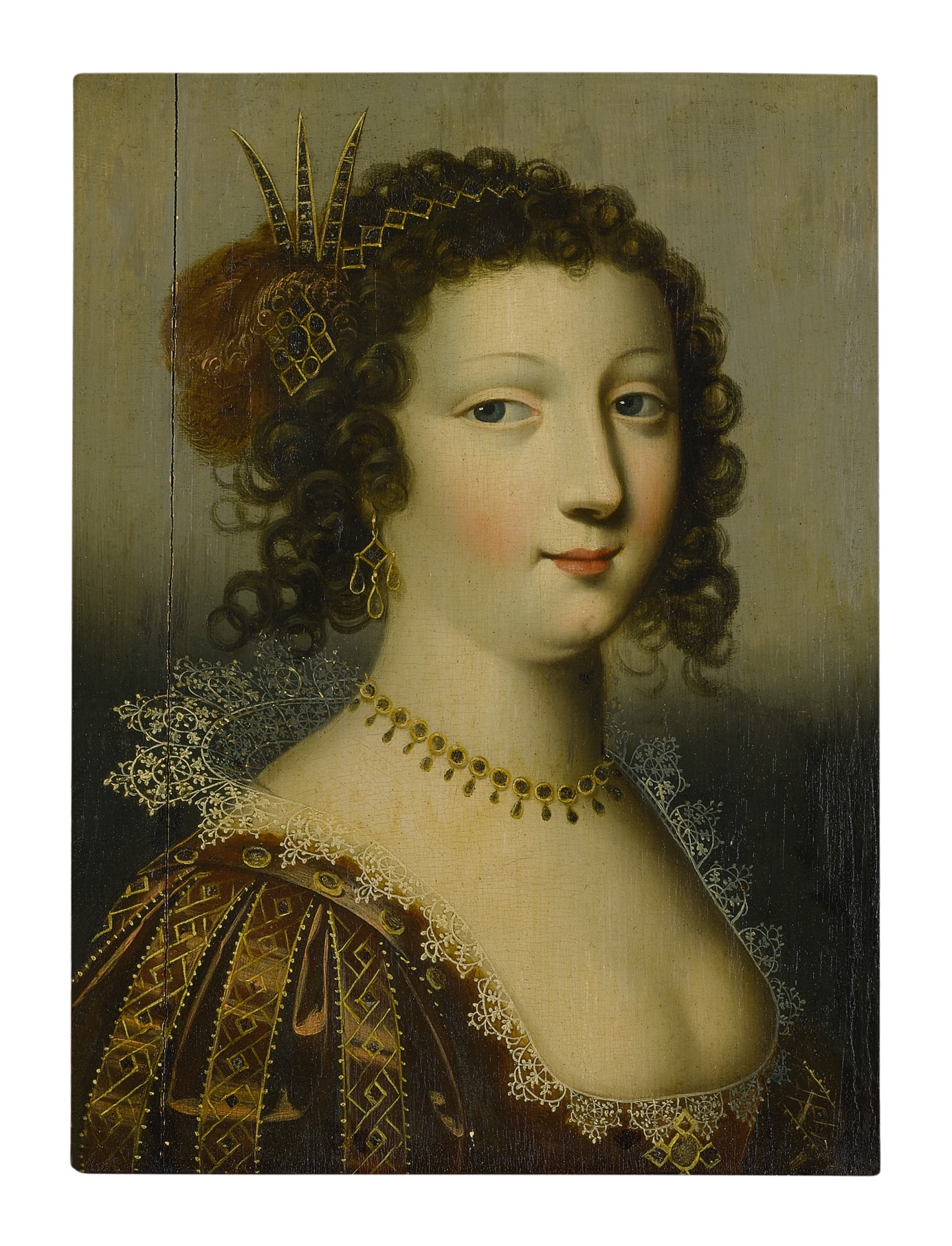 Portrait of Gabrielle d'Estree Tote Bag by School of Fontainebleau