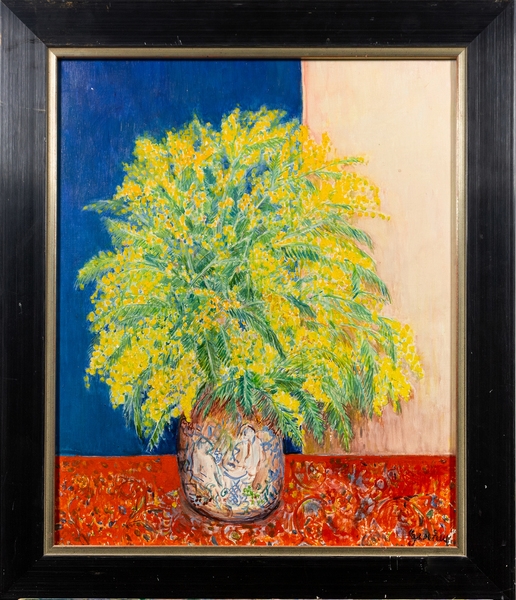 Mimosen in der Vase by Bob Gesinus Visser