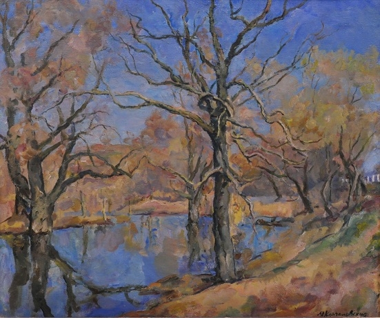 Artwork by Mikhail Petrovic Konchalovsky, Herbstlicher Garten, Made of Oil on canvas