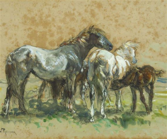 CHEVAUX by Henri Rousseau