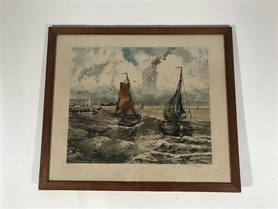 Le Départ des voiliers by Ferdinand-Jean Luigini