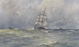 Ships on Rough Seas - Thomas Pilgrim