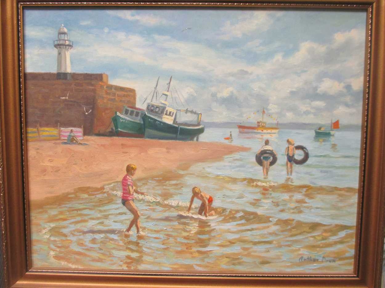 Arthur Orum Two works; St Ives;St Ives beach MutualArt