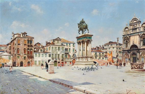 Venice, Campo Santi Giovanni e Paolo by Rafael Senet