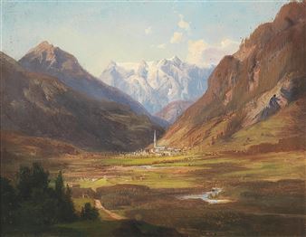 Scene in the Tyrolean Countryside - Anna Plommer
