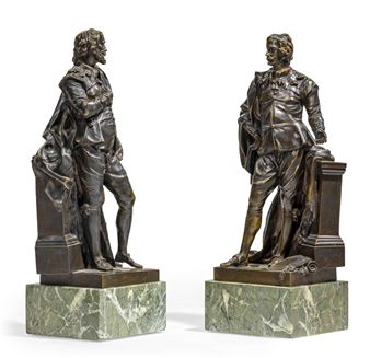 Two works: Pierre Paul Rubens; Antoine van Dyck - John Michael Rysbrack