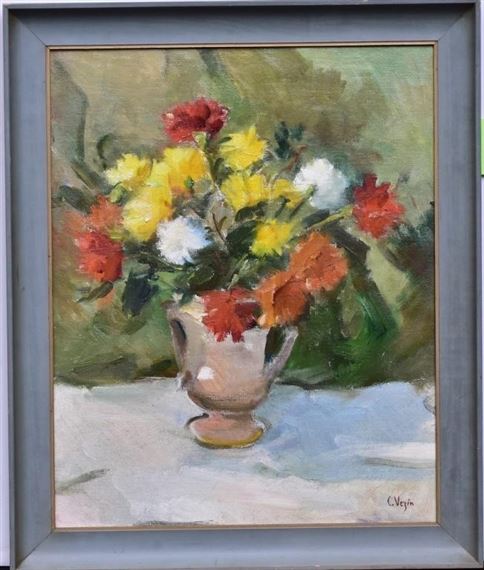 Floral Still Life by Charles Vezin