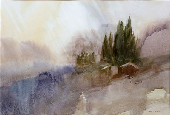 Landscape with Trees by Fredrich Donald Blake