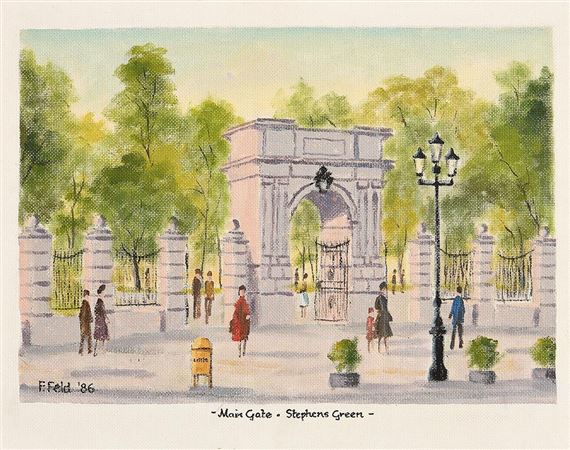 Main Gate, St Stephen's Green by Frank Feld, 1986