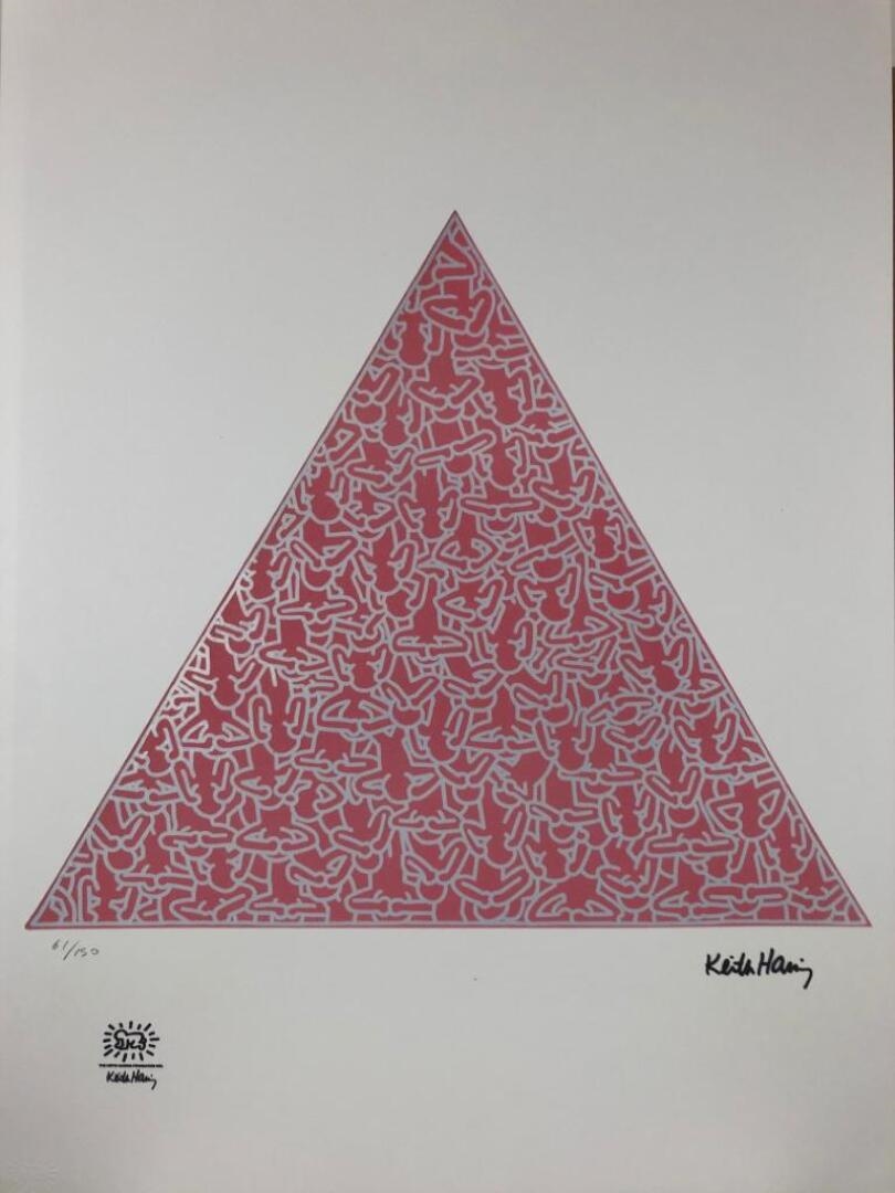 Keith Haring | Pyramide humaine | MutualArt