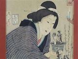 Femme devant des pots - Tsukioka Yoshitoshi