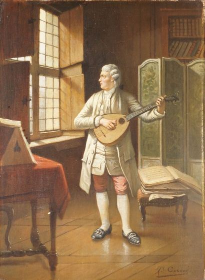 The lute player by Theodore Ceriez
