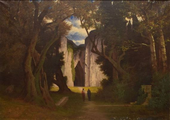 Dante and Virgil to Hell by Eduard Rüdisühli