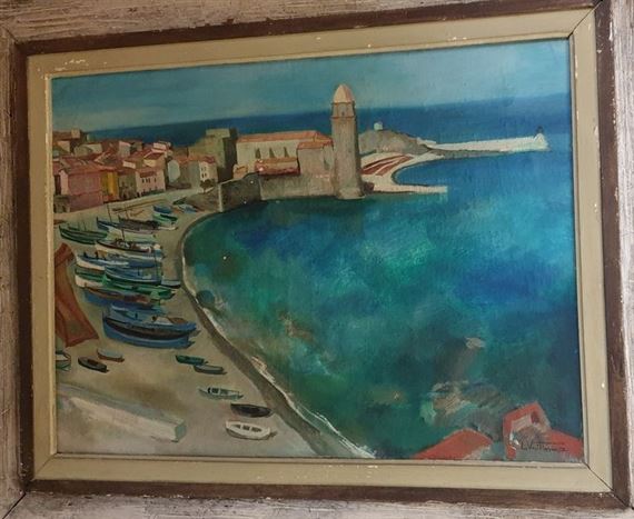 Port of Collioure by Louis Vuillermoz