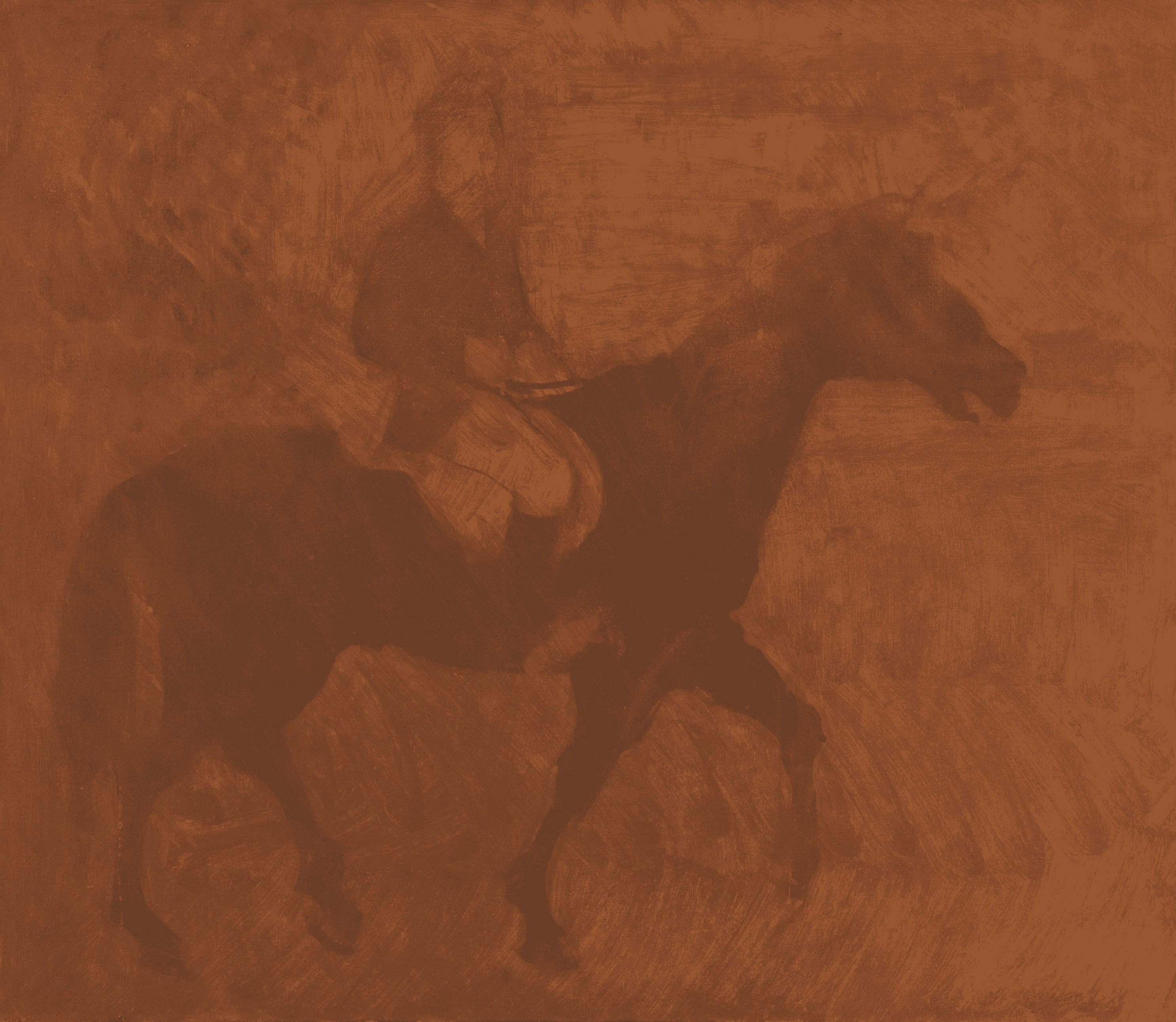 Artwork by Carlos González Bogen, A Caballo, Made of Oil on canvas