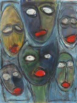 MASKS BLUE BACKGROUND - Je Bus