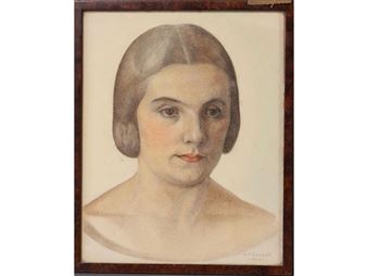 Portrait de Jeune Femme - Maurice Soudan